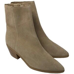 LISA VICKY WOMENS BEIGE POINTY SUEDE Womens Boots SZ 11 NEW